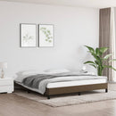 vidaXL sötétbarna szövet ágykeret matrac nélkül 160 x 200 cm