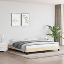 vidaXL krémszínű szövet ágykeret matrac nélkül 160 x 200 cm