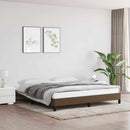 vidaXL sötétbarna szövet ágykeret matrac nélkül 180 x 200 cm