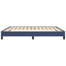 vidaXL kék szövet ágykeret matrac nélkül 180 x 200 cm