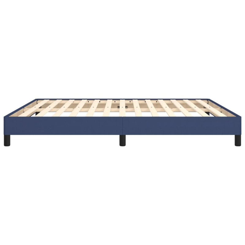 vidaXL kék szövet ágykeret matrac nélkül 180 x 200 cm