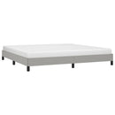 vidaXL világosszürke szövet ágykeret matrac nélkül 200 x 200 cm