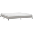 vidaXL világosszürke szövet ágykeret matrac nélkül 200 x 200 cm