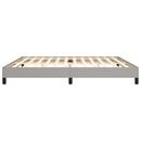 vidaXL világosszürke szövet ágykeret matrac nélkül 200 x 200 cm