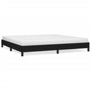 vidaXL fekete szövet ágykeret matrac nélkül 200 x 200 cm