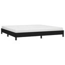 vidaXL fekete szövet ágykeret matrac nélkül 200 x 200 cm