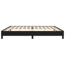 vidaXL fekete szövet ágykeret matrac nélkül 200 x 200 cm