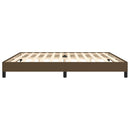 vidaXL sötétbarna szövet ágykeret matrac nélkül 200 x 200 cm