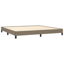 vidaXL tópszínű szövet ágykeret matrac nélkül 200 x 200 cm