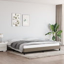 vidaXL tópszínű szövet ágykeret matrac nélkül 200 x 200 cm