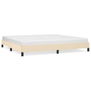 vidaXL krémszínű szövet ágykeret matrac nélkül 200 x 200 cm
