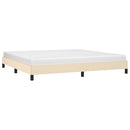 vidaXL krémszínű szövet ágykeret matrac nélkül 200 x 200 cm