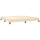 vidaXL krémszínű szövet ágykeret matrac nélkül 200 x 200 cm