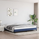 vidaXL kék szövet ágykeret matrac nélkül 200 x 200 cm
