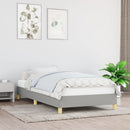 vidaXL világosszürke szövet ágykeret matrac nélkül 80x200 cm