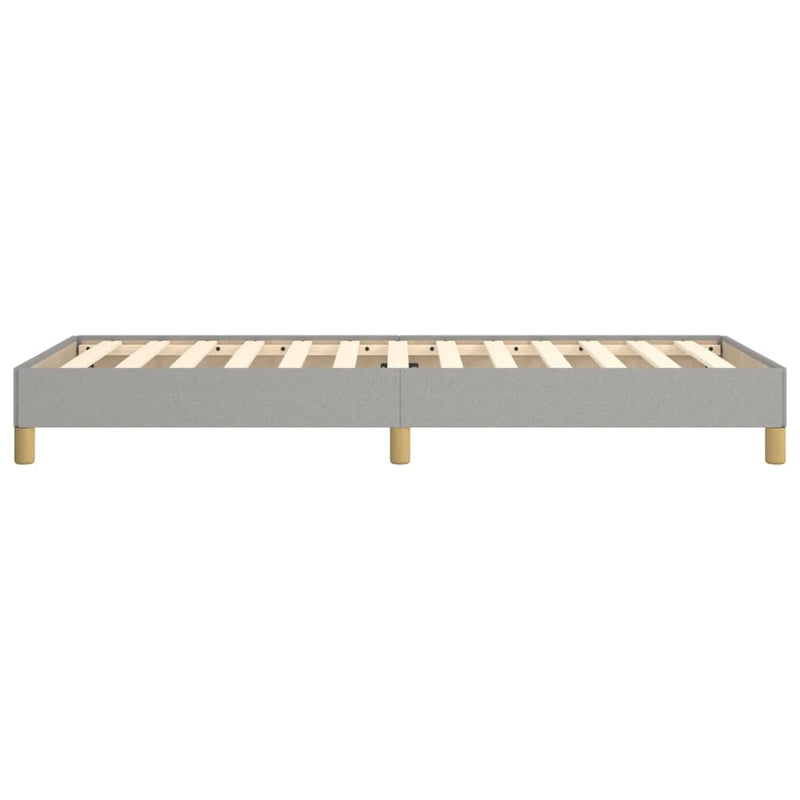 vidaXL világosszürke szövet ágykeret matrac nélkül 90x190 cm