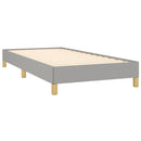 vidaXL világosszürke szövet ágykeret matrac nélkül 90x200 cm