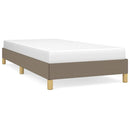 vidaXL tópszínű szövet ágykeret matrac nélkül 90x200 cm