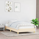 vidaXL krémszínű szövet ágykeret matrac nélkül 90x200 cm