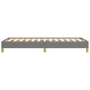 vidaXL sötétszürke szövet ágykeret matrac nélkül 100x200 cm