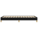 vidaXL fekete szövet ágykeret matrac nélkül 100x200 cm