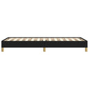 vidaXL fekete szövet ágykeret matrac nélkül 100x200 cm