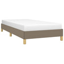 vidaXL tópszínű szövet ágykeret matrac nélkül 100x200 cm