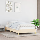 vidaXL krémszínű szövet ágykeret matrac nélkül 100x200 cm
