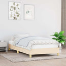 vidaXL krémszínű szövet ágykeret matrac nélkül 100x200 cm