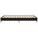 vidaXL fekete szövet ágykeret matrac nélkül 120x200 cm