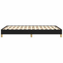 vidaXL fekete szövet ágykeret matrac nélkül 120x200 cm