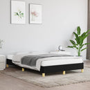 vidaXL fekete szövet ágykeret matrac nélkül 120x200 cm