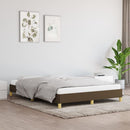 vidaXL sötétbarna szövet ágykeret matrac nélkül 140 x 190 cm