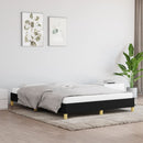 vidaXL fekete szövet ágykeret matrac nélkül 160 x 200 cm
