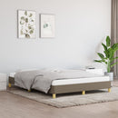vidaXL tópszínű szövet ágykeret matrac nélkül 160 x 200 cm