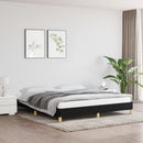 vidaXL fekete szövet ágykeret matrac nélkül 180 x 200 cm