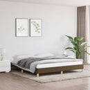 vidaXL sötétbarna szövet ágykeret matrac nélkül 180 x 200 cm