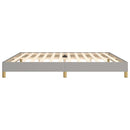 vidaXL világosszürke szövet ágykeret matrac nélkül 200 x 200 cm