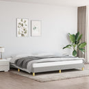 vidaXL világosszürke szövet ágykeret matrac nélkül 200 x 200 cm
