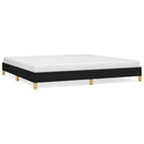 vidaXL fekete szövet ágykeret matrac nélkül 200 x 200 cm