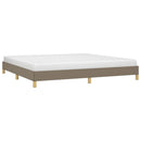 vidaXL tópszínű szövet ágykeret matrac nélkül 200 x 200 cm
