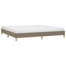 vidaXL tópszínű szövet ágykeret matrac nélkül 200 x 200 cm