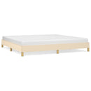 vidaXL krémszínű szövet ágykeret matrac nélkül 200 x 200 cm