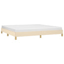 vidaXL krémszínű szövet ágykeret matrac nélkül 200 x 200 cm