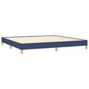 vidaXL kék szövet ágykeret matrac nélkül 200 x 200 cm