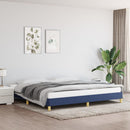 vidaXL kék szövet ágykeret matrac nélkül 200 x 200 cm