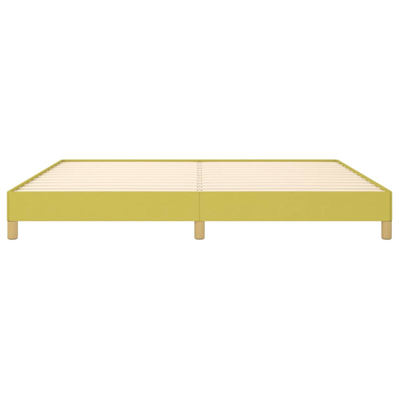 vidaXL zöld szövet ágykeret matrac nélkül 200 x 200 cm