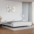 vidaXL fehér műbőr ágykeret 200x200 cm