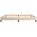 vidaXL cappuccino színű műbőr ágykeret 200x200 cm