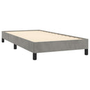 vidaXL világosszürke bársony ágykeret matrac nélkül 80x200 cm